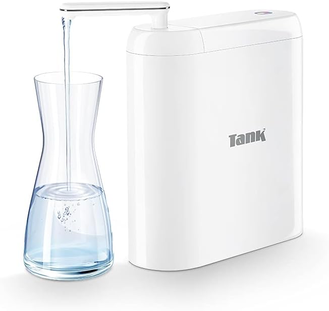 Tank Pro Water Filter - 6 Purification Compressed Functions, White, 1 Year Warranty