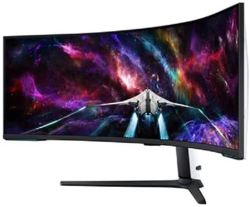 Samsung G95NC Neo 57-Inch Odyssey Curved Gaming Monitor, 240hz Refresh Rate, Dual UHD Monitor, 1ms GTG, Local Warranty