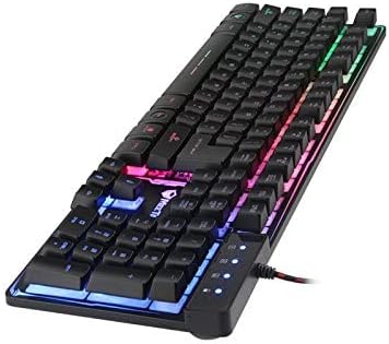 Meetion K9300 - Colorful Rainbow Backlit Gaming Keyboard - Black