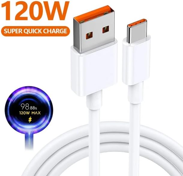 Charging Cable Very Fast With Mi Turbo Charger (6A (120W))