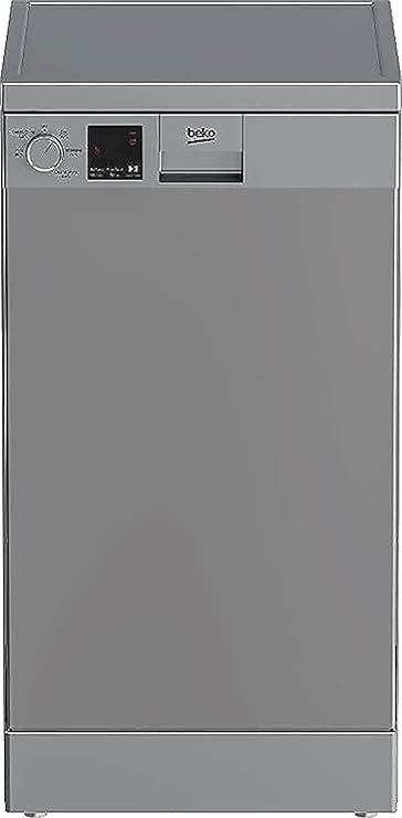 Beko dishwasher 45 cm 5 program 10 person silver led display - half load - time delay