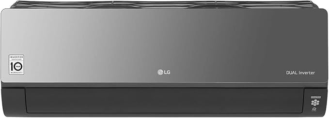 LG S4-W24K2RZD Artcool Inverter Cool and Heat Split Air Conditioner With Glass front Cover, 3 HP - Grey