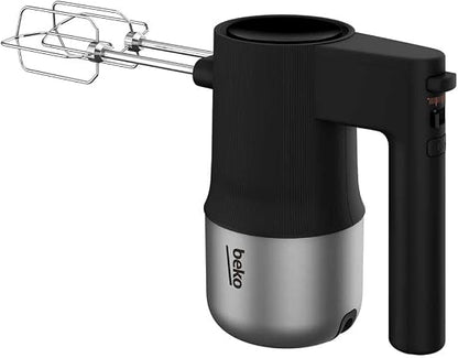 BEKO Hand Mixer, 4 Speeds, 500 Watts, Black x Stainless - HMM 81504 BX