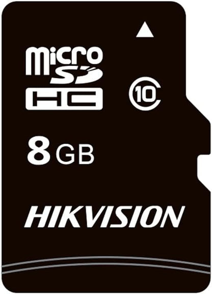 HIKVISION M-SD 8G Micro SDHC Memory Card - C1 Series with Adapter 23MB/s 10MB/s Class 10