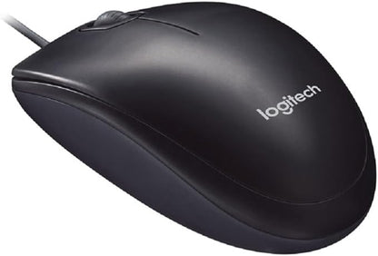 Logitech M90 Optical Wired Mouse - Black