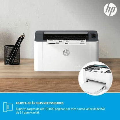 HP 107a Laser Printer, 4ZB77A - White