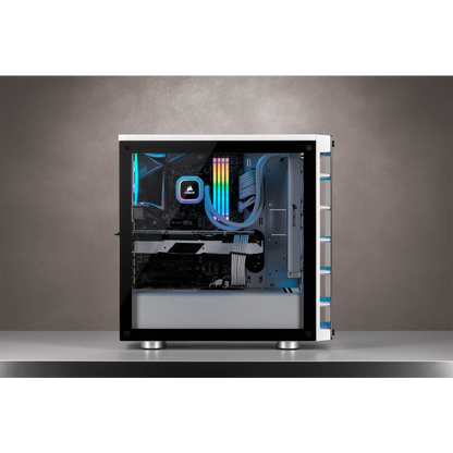 Corsair iCUE 465X RGB Mid-Tower ATX Smart Case — White - CC-9011189-WW