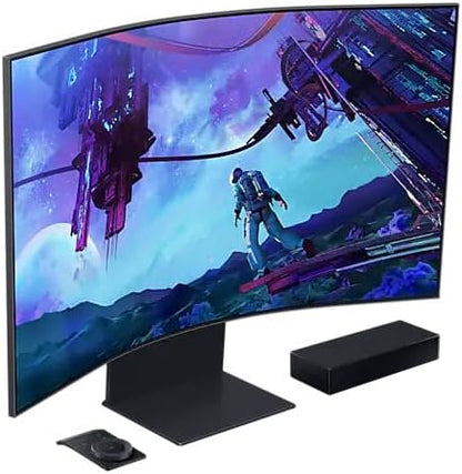 Samsung 55-Inch Odyssey Ark 2nd Gen, UHD, Mini LED, 4K Smart Gaming Monitor, 165hz & 1ms GtG, Supports AMD FreeSync Premium Pro, Local Warranty