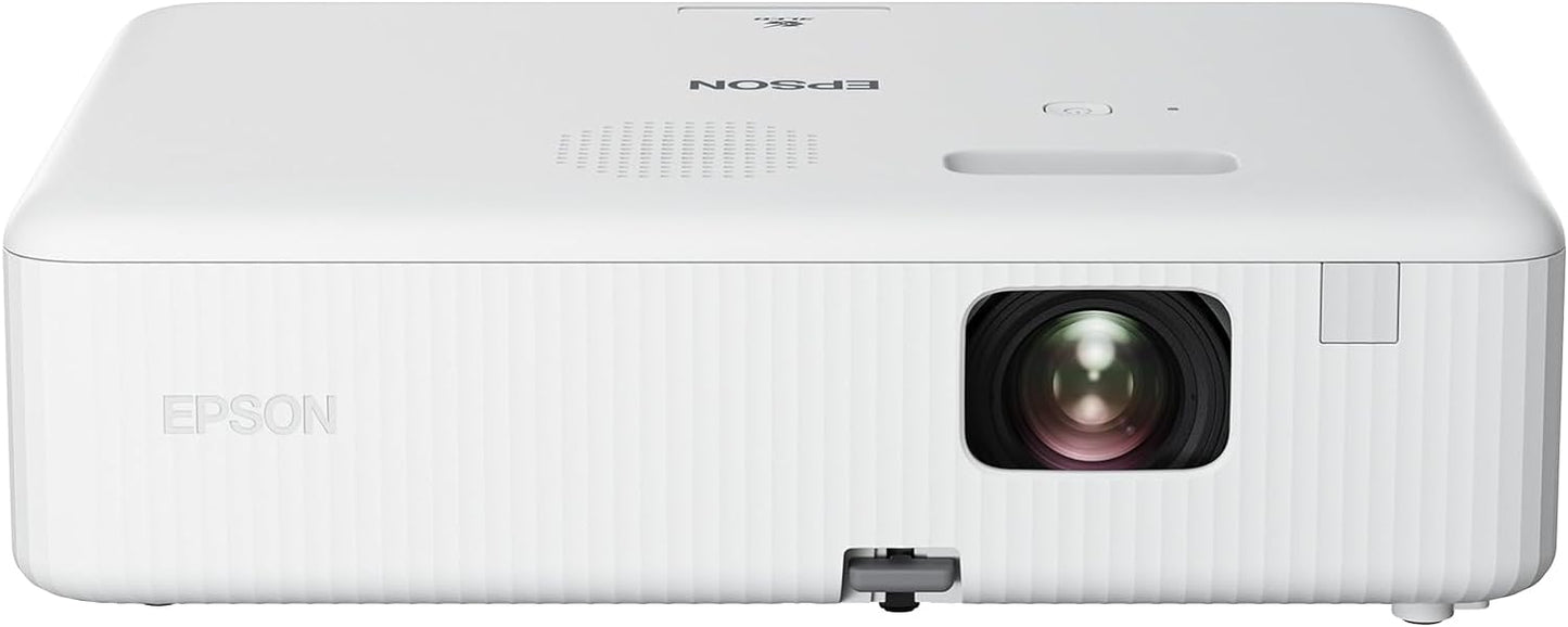 Epson CO-W01 WXGA Projector, 3LCD technology, 3,000 lumen brightness, 378inches screen size, White, Compact