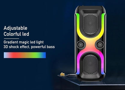 party Speaker AN-4407 Wireless Portable box Bluetooth Support Usb, Micro SD, FM Radio And AUX bass power that delivers high-quality