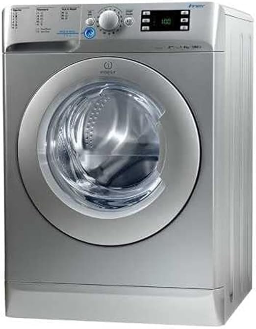 INDESIT WASHING MACHINE 9 KG WITH DRYER 6 KG 1400 RPM DIGITAL SILVER XWDE 961480X S EX