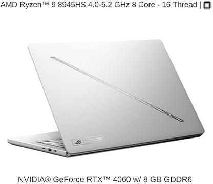 ASUS Zephyrus G14 GA403UV-G14.R94060 Ryzen 9 8945HS 8-Cores, RTX 4060 8GB, 16GB LPDDR5X 6400MHz, 1TB NVMe SSD, 14″ OLED 3K 120Hz 100% DCI-P3, Win 11 Home, 1 Year Geeks Warranty - T