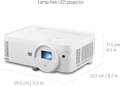 ViewSonic LS500WH 3000 Lumens WXGA LED Projector, Auto Power Off, 360-Degree Orientation for Business and Education