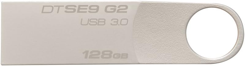 Kingston 128GB USB 3.0 Flash Disk, Steel - DTSE9G2