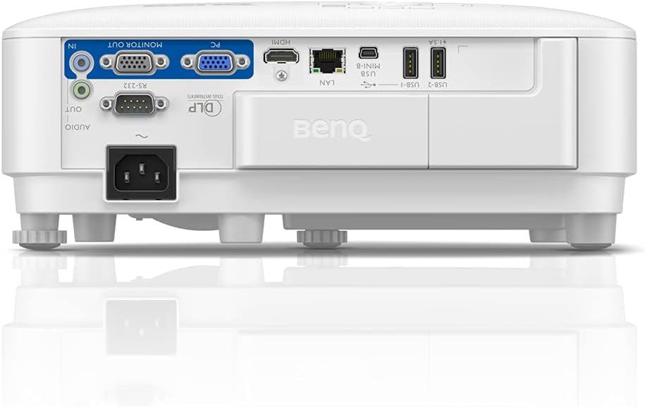 BenQ EW800ST WXGA Short Throw Smart Projector, DLP, Meeting Room Projector, 3300 ANSI Lumens, USB