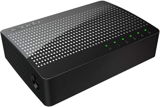 Tenda 5 Port Gigabit Ethernet Switch, Network Switch with LEDs, Ethernet Splitter, Ethernet Hub, Desktop or Wall Mounting, Fanless, Energy-Saving, Plug & Play (SG105)