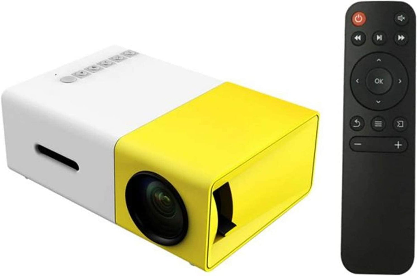 MOTIM YG300 LED Projector 1080P Projection Machine with USB -Yellow