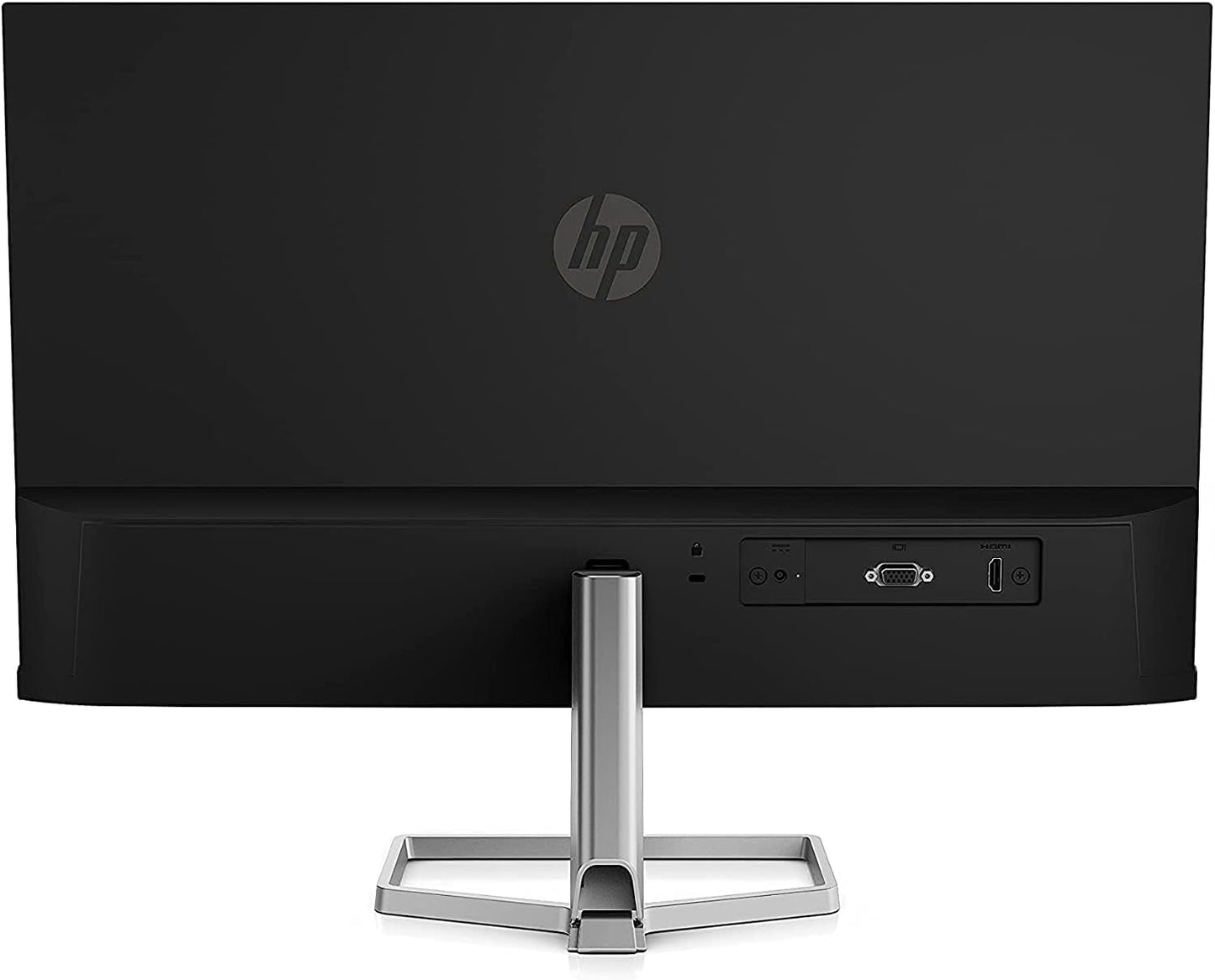 HP M24f Full HD 23.8" IPS LCD Monitor with HDMI,VGA,AMD FreeSync -Silver Black