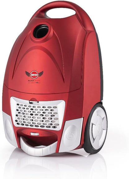 BLACK STONE BV-2500 Vacuum Cleaner 2500 Watt Healthy and Safe Filter for Protection from Bacteria and Microbes (Matte Red