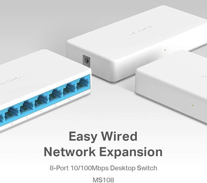 Mercusys MS108 10/100Mbps 8-Port Desktop Switch