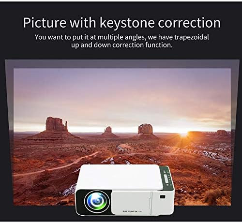 T5 100ansi Lumens 800x400 Resolution 480p LED+LCD Technology Smart Projector, Support HDMI/SD card/2 x USB/Audio 3.5mm, regular version