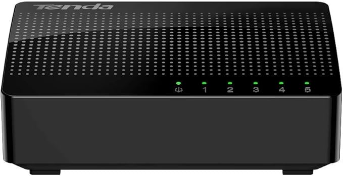 Tenda 5 Port Gigabit Ethernet Switch, Network Switch with LEDs, Ethernet Splitter, Ethernet Hub, Desktop or Wall Mounting, Fanless, Energy-Saving, Plug & Play (SG105)