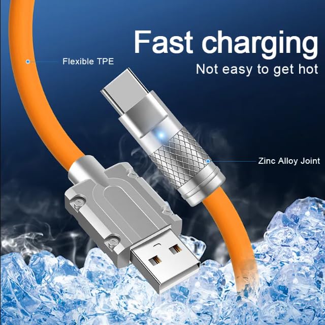 USB C Fast Charging Cable 120W 6A SSD Smartphone Power Bank