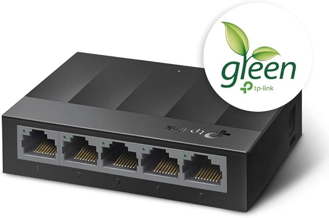 TP-LINK LS1005G Desktop Switch, 5 Ports - Black