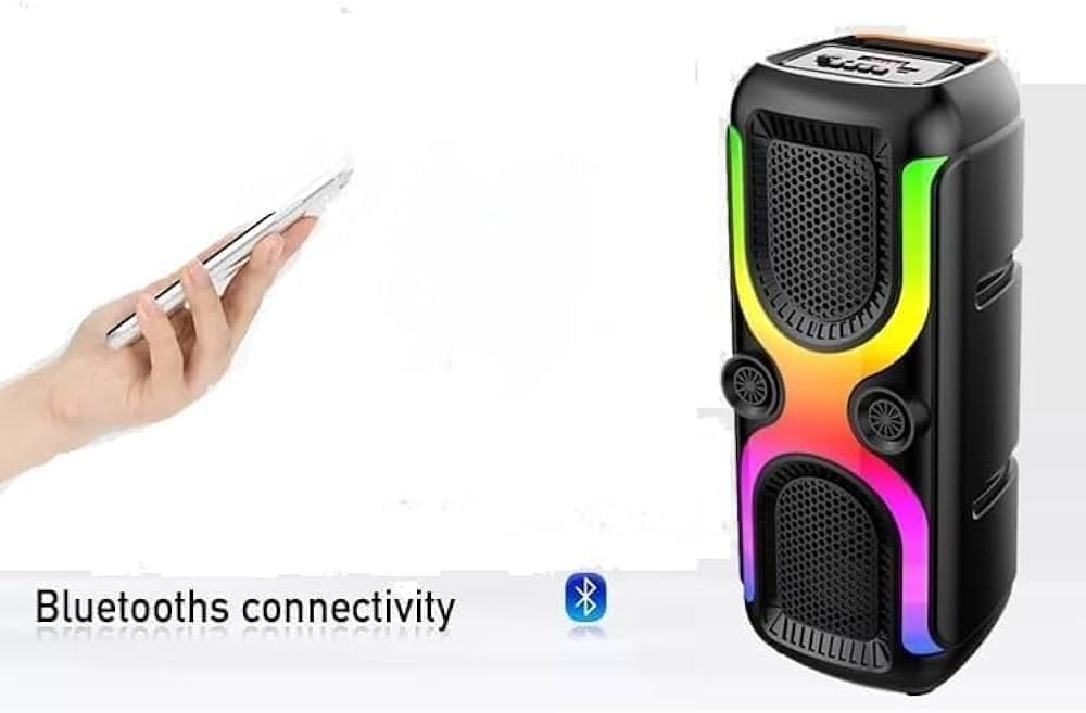 party Speaker AN-4407 Wireless Portable box Bluetooth Support Usb, Micro SD, FM Radio And AUX bass power that delivers high-quality