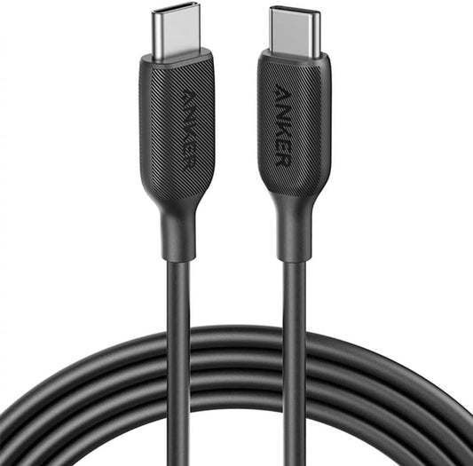 USB C Cable 100W 6ft, Anker Powerline III USB C to USB C Charger Cable 2.0, Type C Charging Cable for MacBook Pro 2020, iPad Pro 2020, iPad Air 4, Galaxy S20 Plus S9 S8, Pixel, Switch, LG V20 (Black)