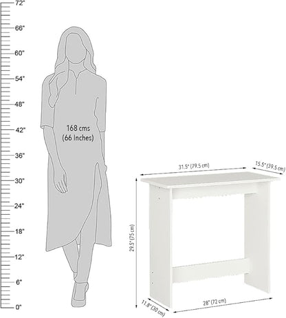 SBF Furniture Furniture Modern Desk Work from Home Table, Home Office Computer Table, Kids Study Desk Office Table, Wood Table(80x40 cms) (White)