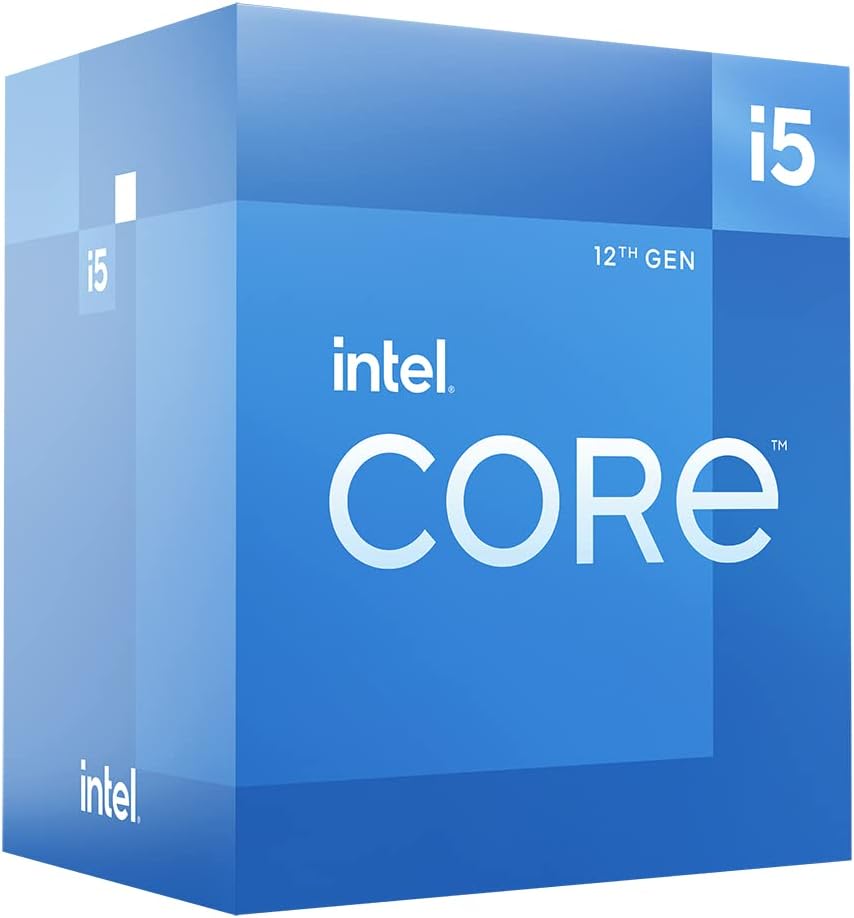 Intel Core i5-12400 12th Generation Desktop Processor (Base Clock: 2.5GHz, 6 Cores, LGA1700, RAM DDR4 and DDR5 up to 128GB) BX8071512400