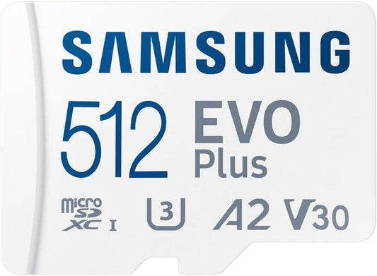 Samsung EVO Plus microSD Memory Card 512 GB, U3, V30, A2, ?MB-MC512KA/TR