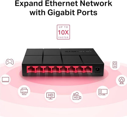 Mercusys 8 PORT 10/100/1000 MBPS SWITCH , MS108G