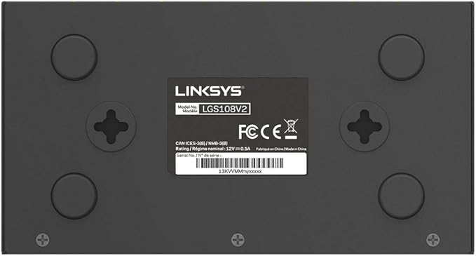 Linksys LGS108 Switch 8-Port Desktop Business Gigabit