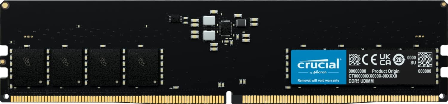 Crucial RAM 16GB DDR5 4800MHz Desktop Memory CT16G48C40U5 - T