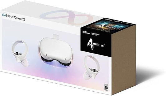 Meta Quest 2 Resident Evil 4 Bundle with Beat Saber 128GB - Advanced All-In-One Virtual Reality Headset, Wi-Fi