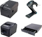 Bill Printer + BARCOD Printer + Barcode Reader + Cash Tray (x- printer k200 + x - printer235 + datalogic2100 + cash drawer)