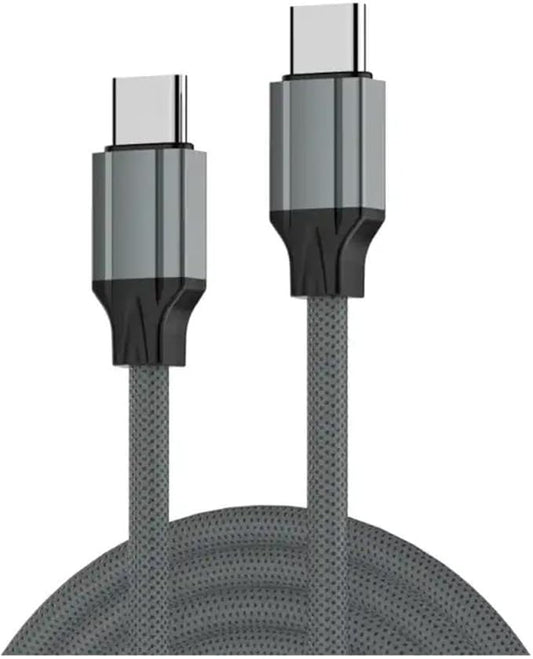 LDNIO LC441C 65W Fast Charging Data Cable Type-C To Type-C With 1M Length With Preventing Overheating Feature - Grey