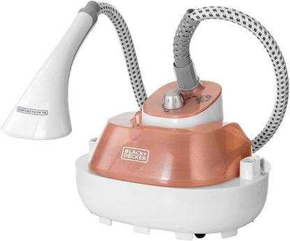 BLACK+DECKER Garment Steamer with Double Adjustable Pole 1785W 2.0 L 3 Stage Rose Gold GSTM2050-B5 International Warranty