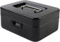 KYODOLED Medium Metal Cash Box with Combination Lock Safe and Money Tray for Security 7.87"x 6.30"x 3.54" Black