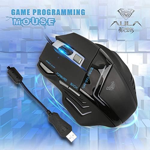 Aula Ghost Shark 400-2000 Dpi Wired Usb Expert Gaming Mouse