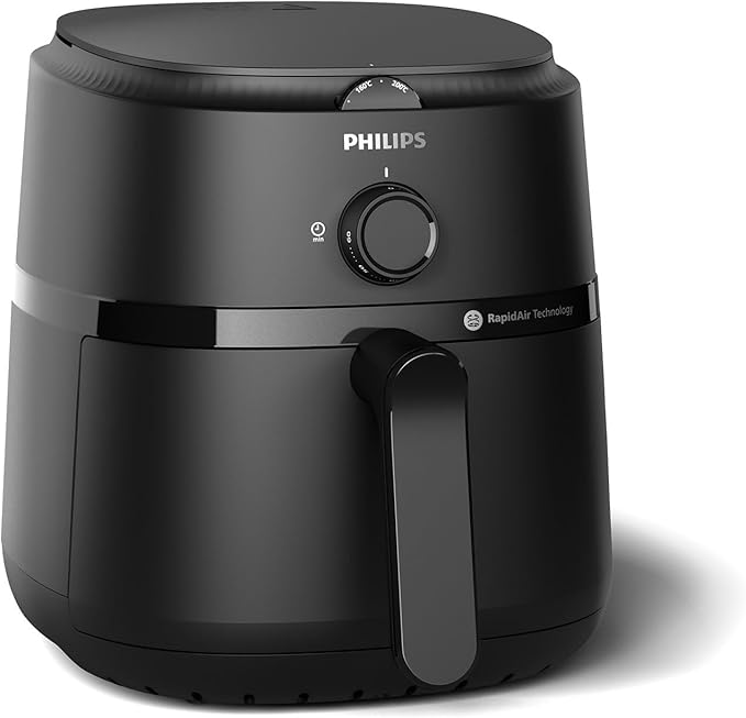 Philips Airfryer L - 1500W, 50/60Hz, 4.1L, 0.8KGs, 12-in-1 Cooking Functions,Rapid Air Technology, Black - NA120/00 - T