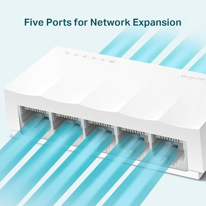 TP-LINK LS1005 Desktop Switch, 5 Ports - White