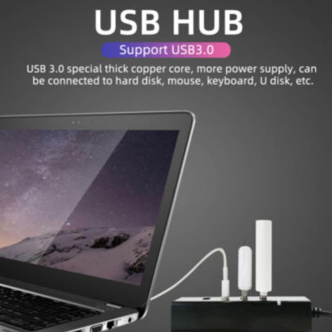 USB Hub 4-Port USB 3.0 Ultra Slim Data Hub Multi USB Hub Splitter Lead Adapter Cable USB Splitter For Macbook, Mac Mini/Pro, Surface Pro, Notebook Pc, Laptop, USB Flash Drives, And Mobile HDD