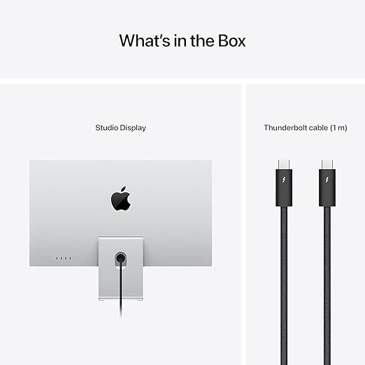 Apple Studio Display - Standard Glass - Tilt- and Height-Adjustable Stand  with AppleCare Studio Display (3 Years)