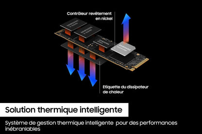 Samsung 990 PRO NVMe M.2 SSD, 4 TB, PCIe 4.0, 7,450 MB/s Read, 6,900 MB/s Write, Internal SSD, for Gaming and Video Editing, MZ-V9P4T0BW