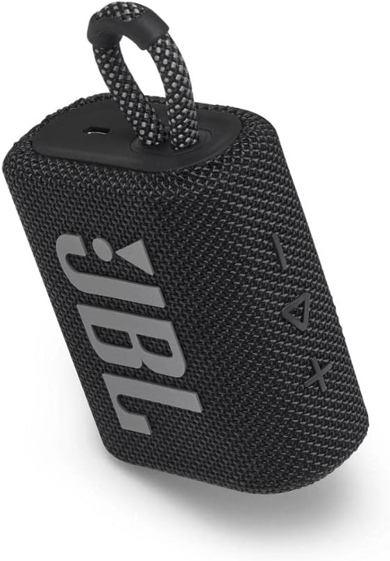 JBL GO 3 Portable Waterproof Bluetooth Speaker - Black