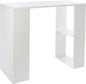 Bravo desk with racks - White, Wood - 2724648708101