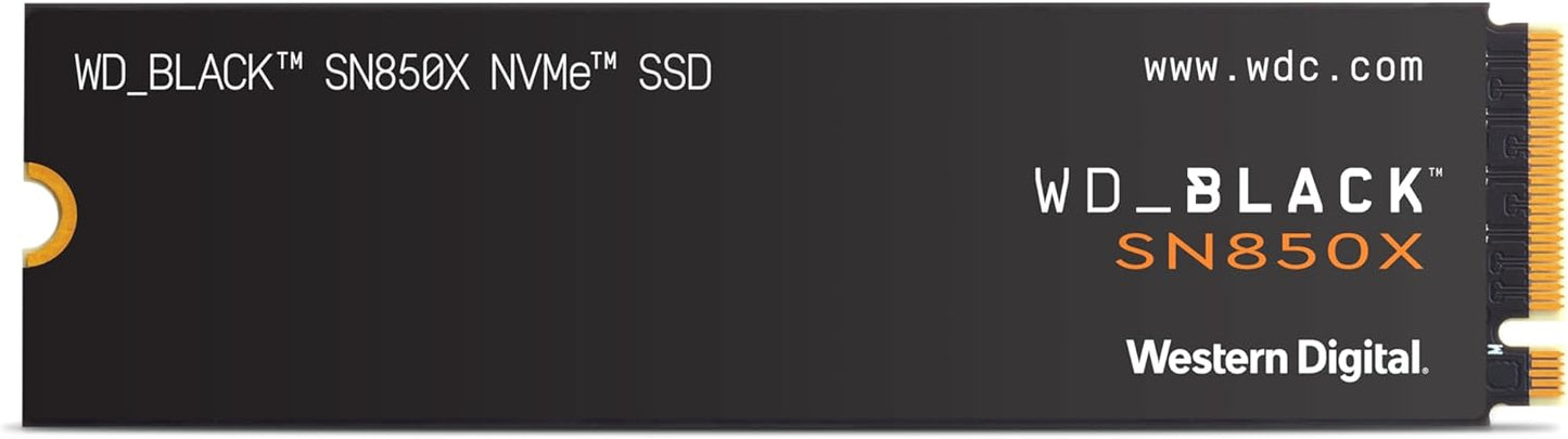 WD_BLACK 1TB SN850X NVMe Internal Gaming SSD Solid State Drive - Gen4 PCIe, M.2 2280, Up to 7,300 MB/s - WDS100T2X0E